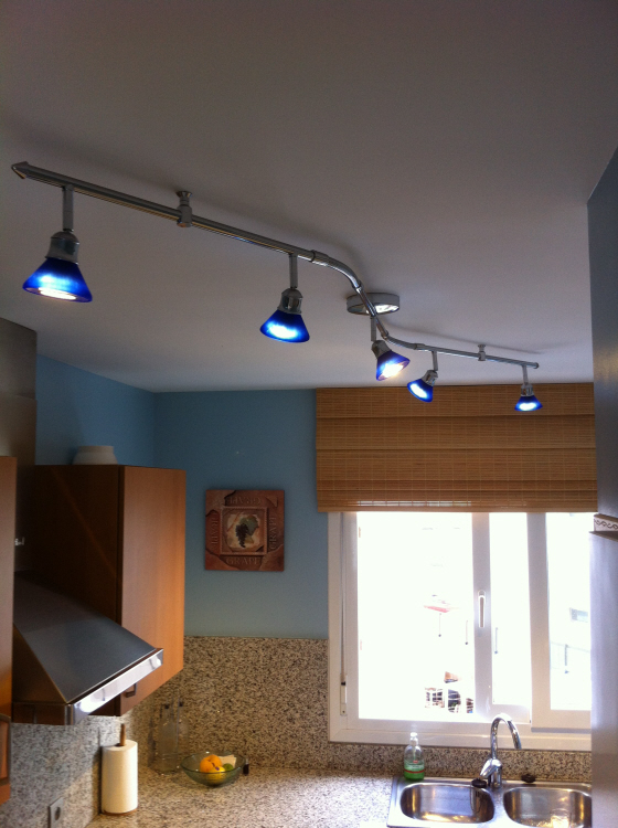 Whole kitchen lit with 25watts of LED saving 90% running costs by SEEC