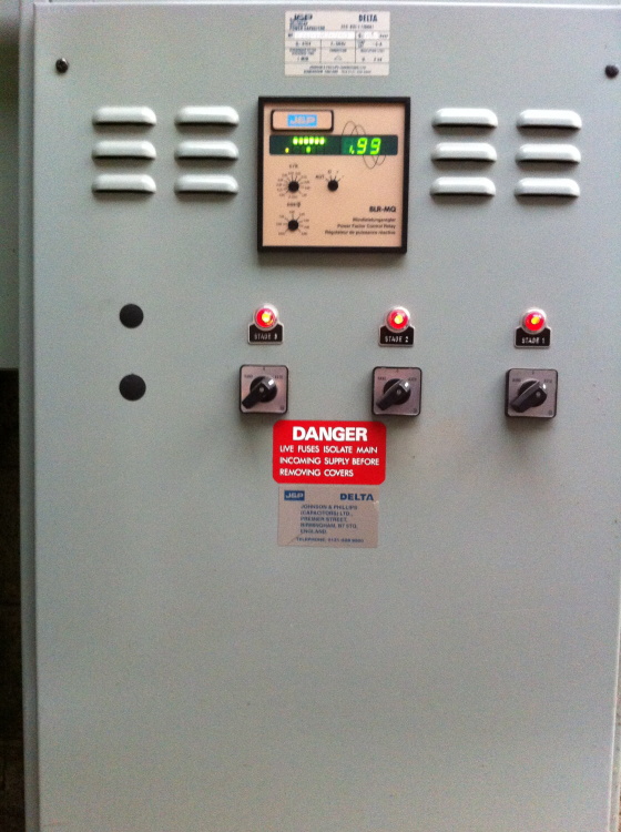 Power factor correction save money with energy costs and cable costs